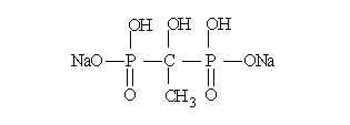 羟基乙叉二膦酸二钠(HEDP•Na2)结构式