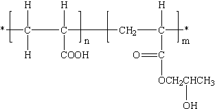 丙烯酸-丙烯酸羟丙酯共聚物 T-225 结构式